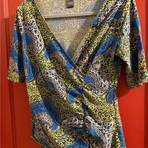 Ann Taylor Multicolor Paisley Blouse